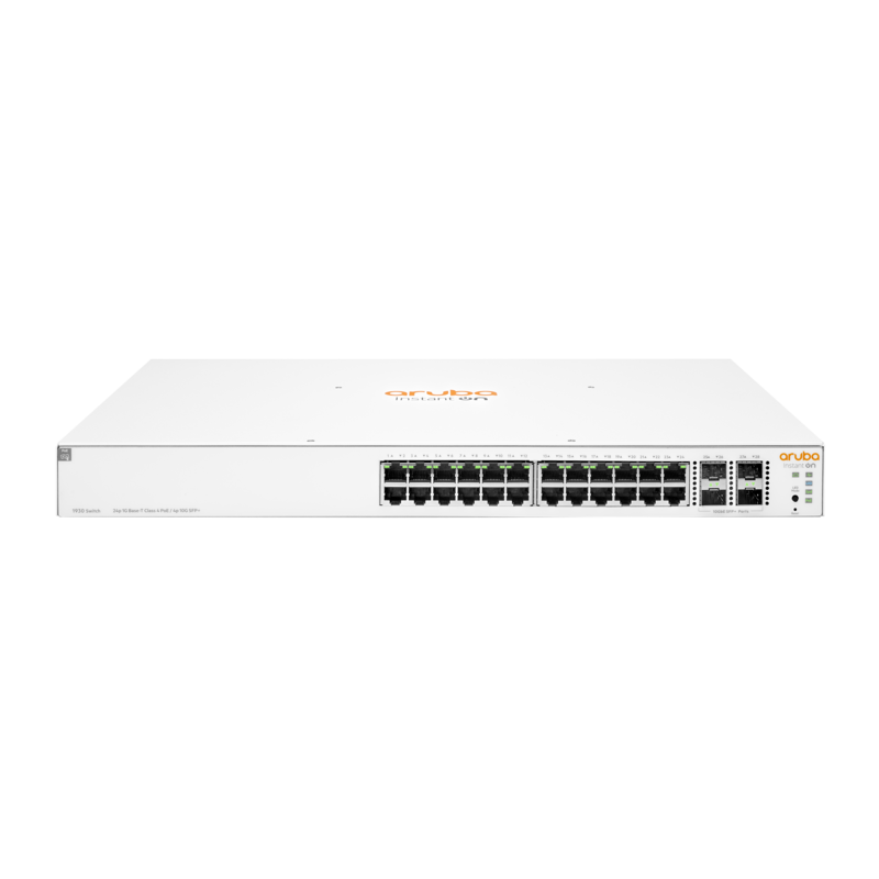 Switch Aruba Instant On 1930 24G PoE - 24 x RJ45 GbE PoE + 4 x SFP+ 10 GbE 195W